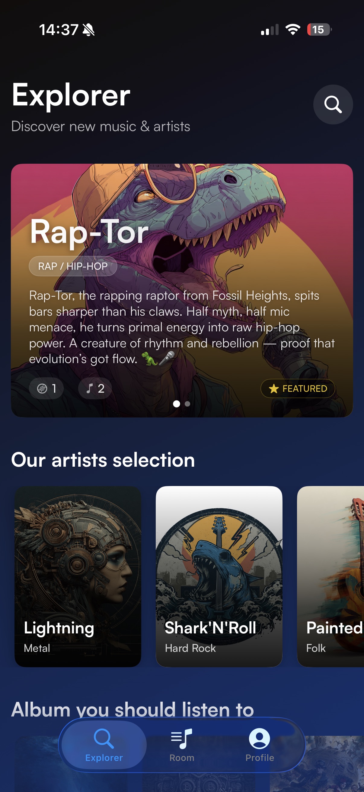 Satobeat electric blue theme